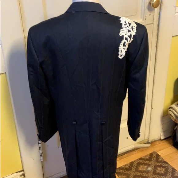 FABULOUS Vintage DIOR 1 Of a Kind Long Tuxedo Coat - Picture 7 of 8